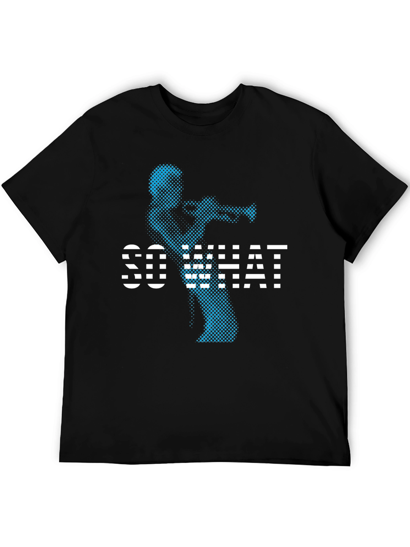 Black Cool "So What" T-Shirt - Black Graphic Tee view 5