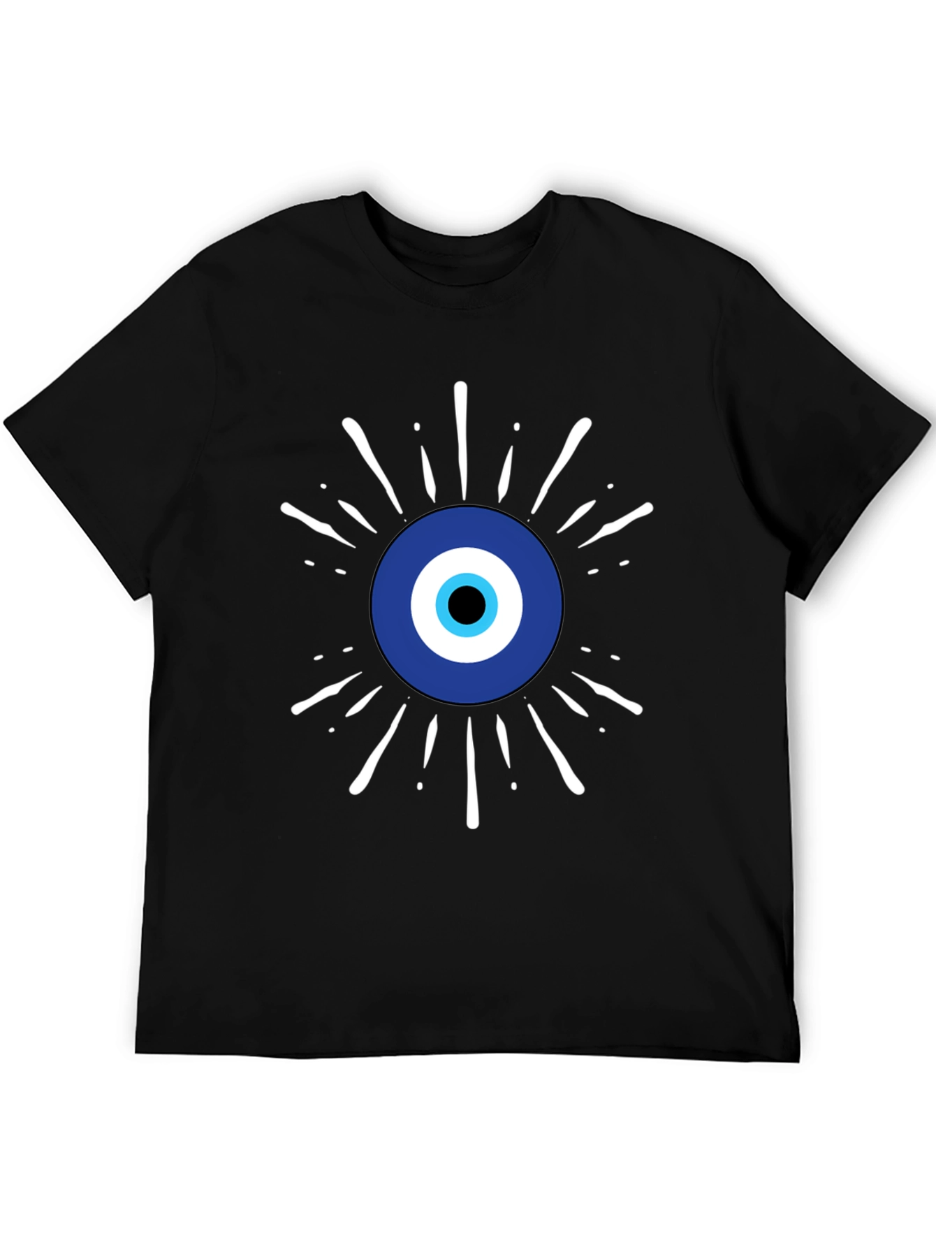 Black Evil Eye Graphic Tee - Stylish Protection view 5