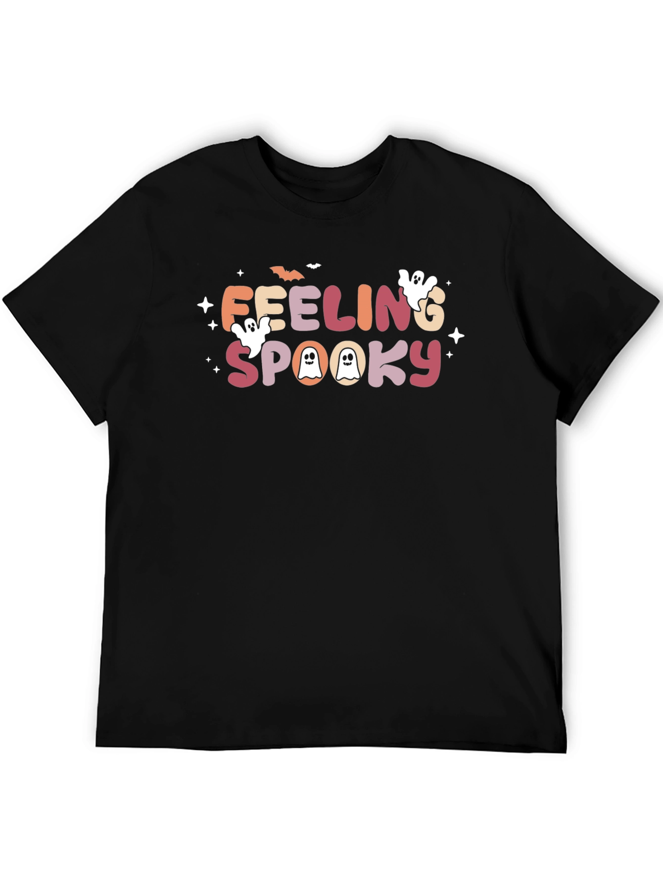 Black Feeling Spooky Graphic T-Shirt view 5