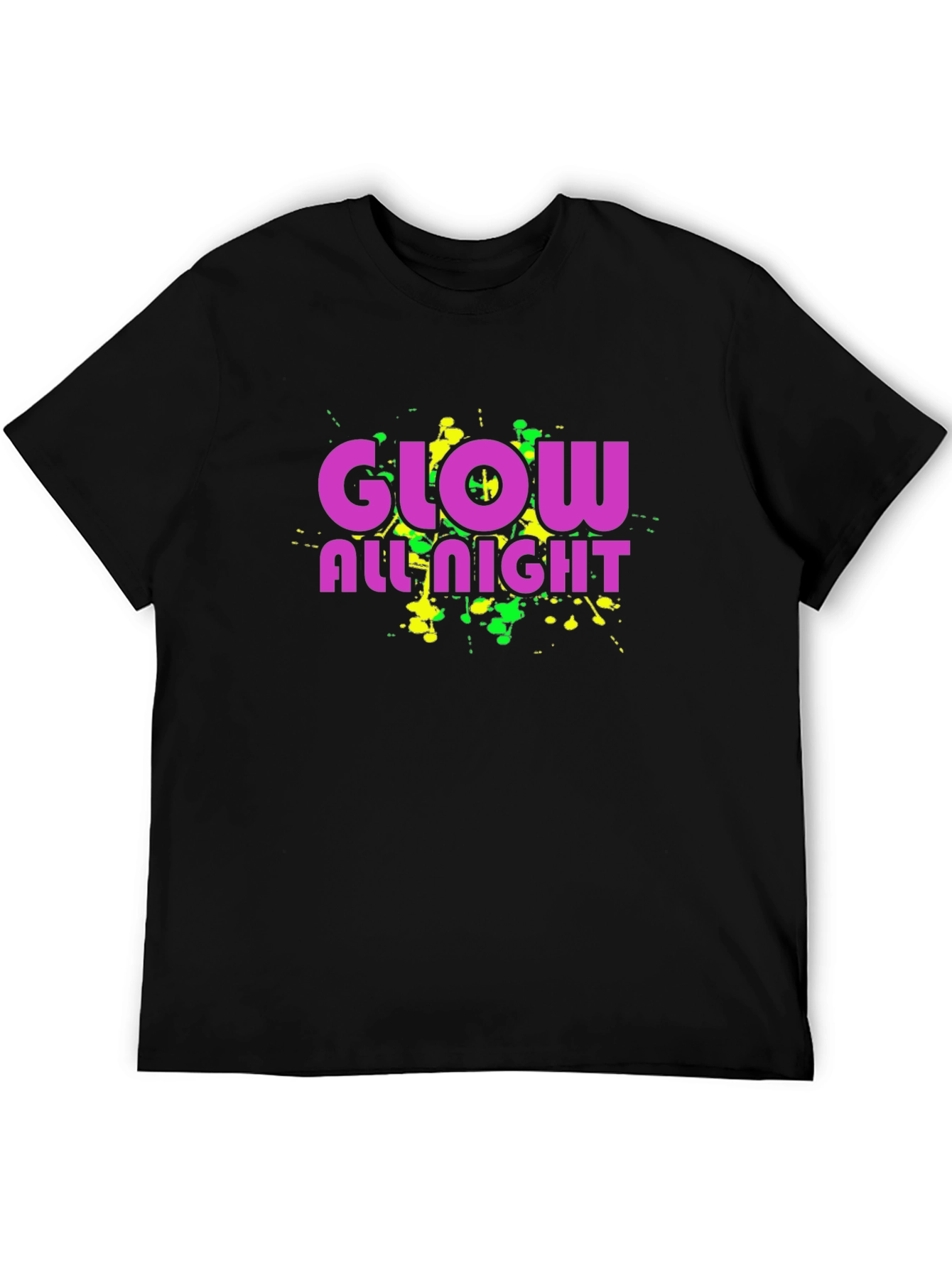 Black Glow All Night Black T-Shirt view 5