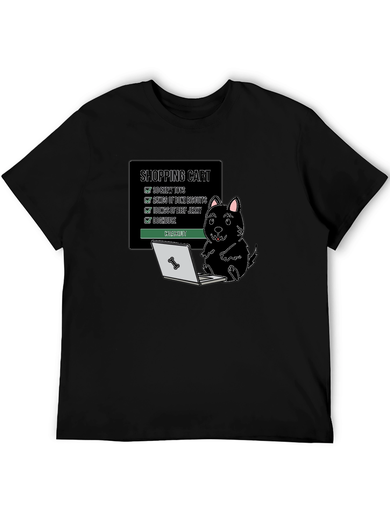 Dog Shopping Cart T-Shirt Funny Canine Gift - 5