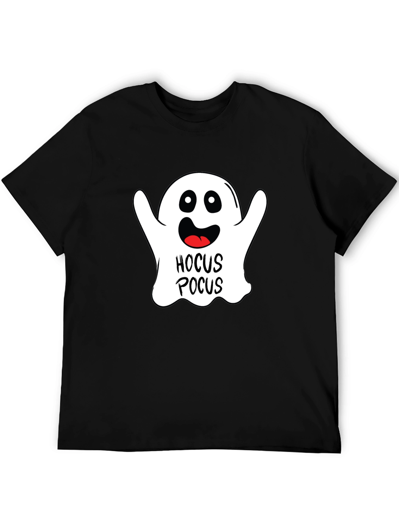 Black Hocus Pocus Ghost Halloween T-Shirt view 5