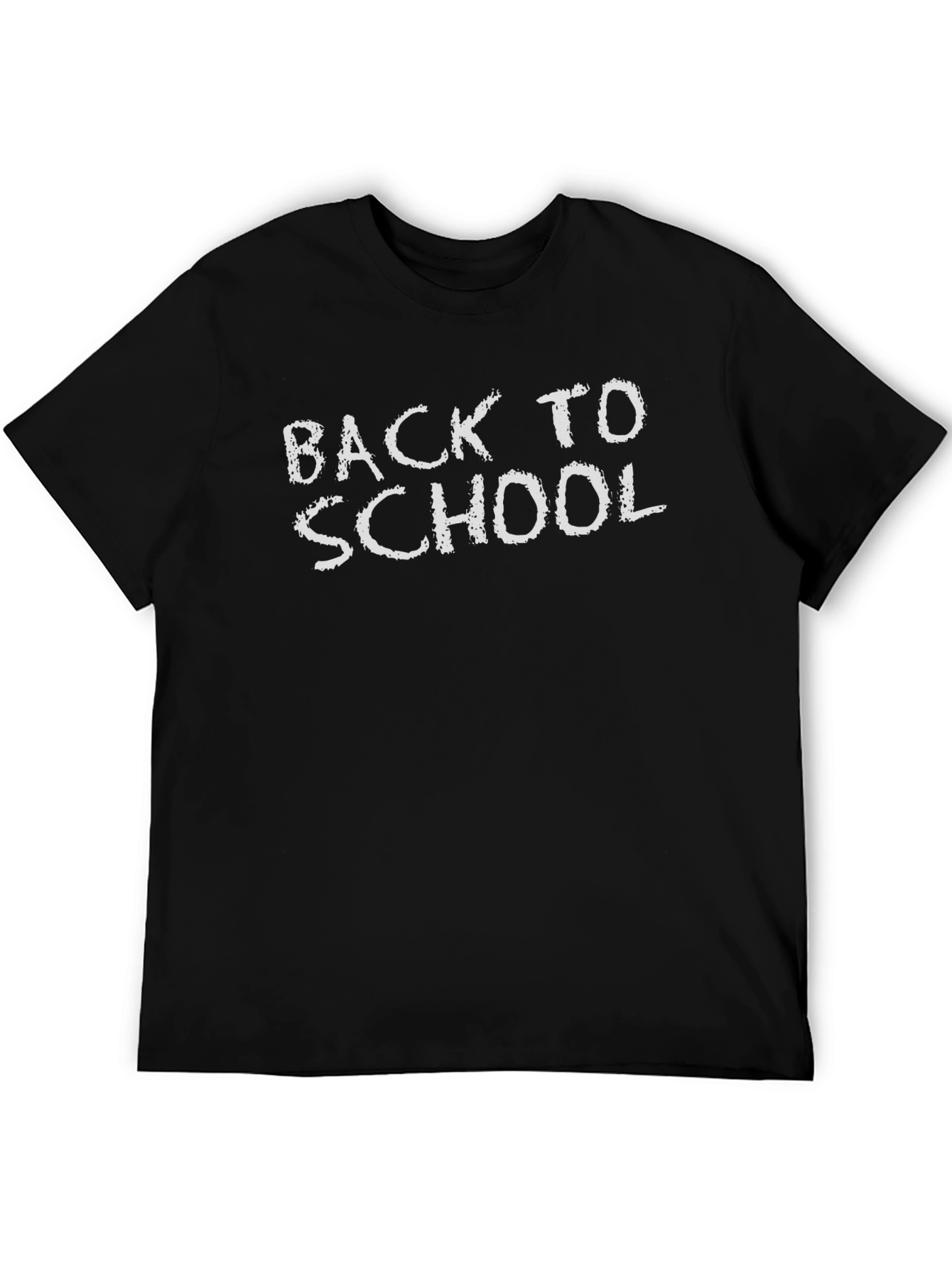 Black Back to School Graphic T-Shirt - Black Casual Tee view 5