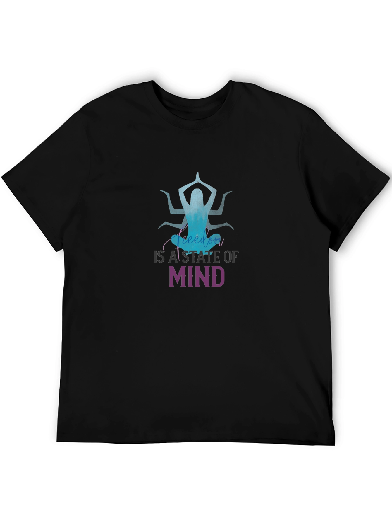 Yoga Meditation Graphic Tee: Freedom State of Mind - 5