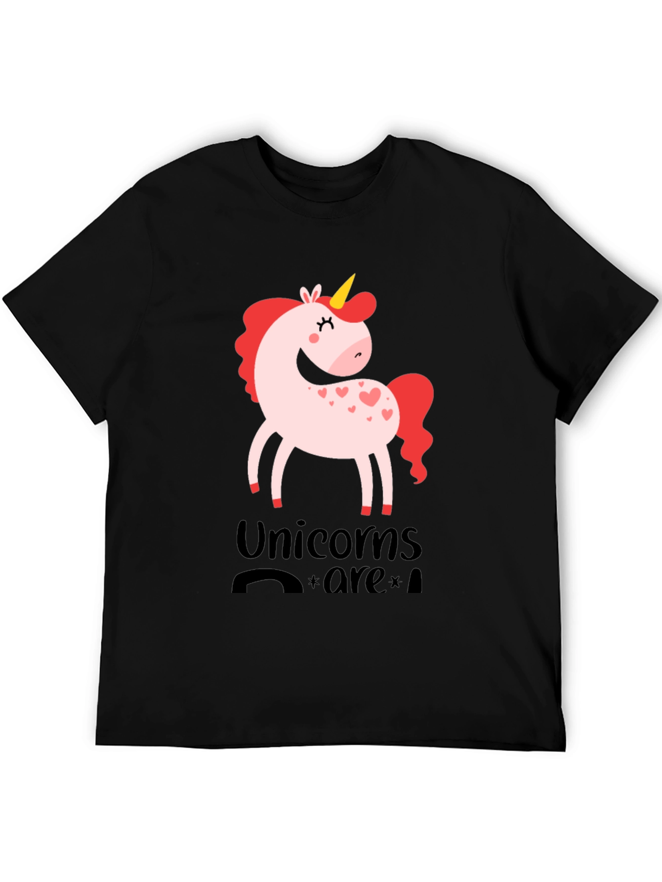 Black Unicorns Are Real Graphic Tee view 5
