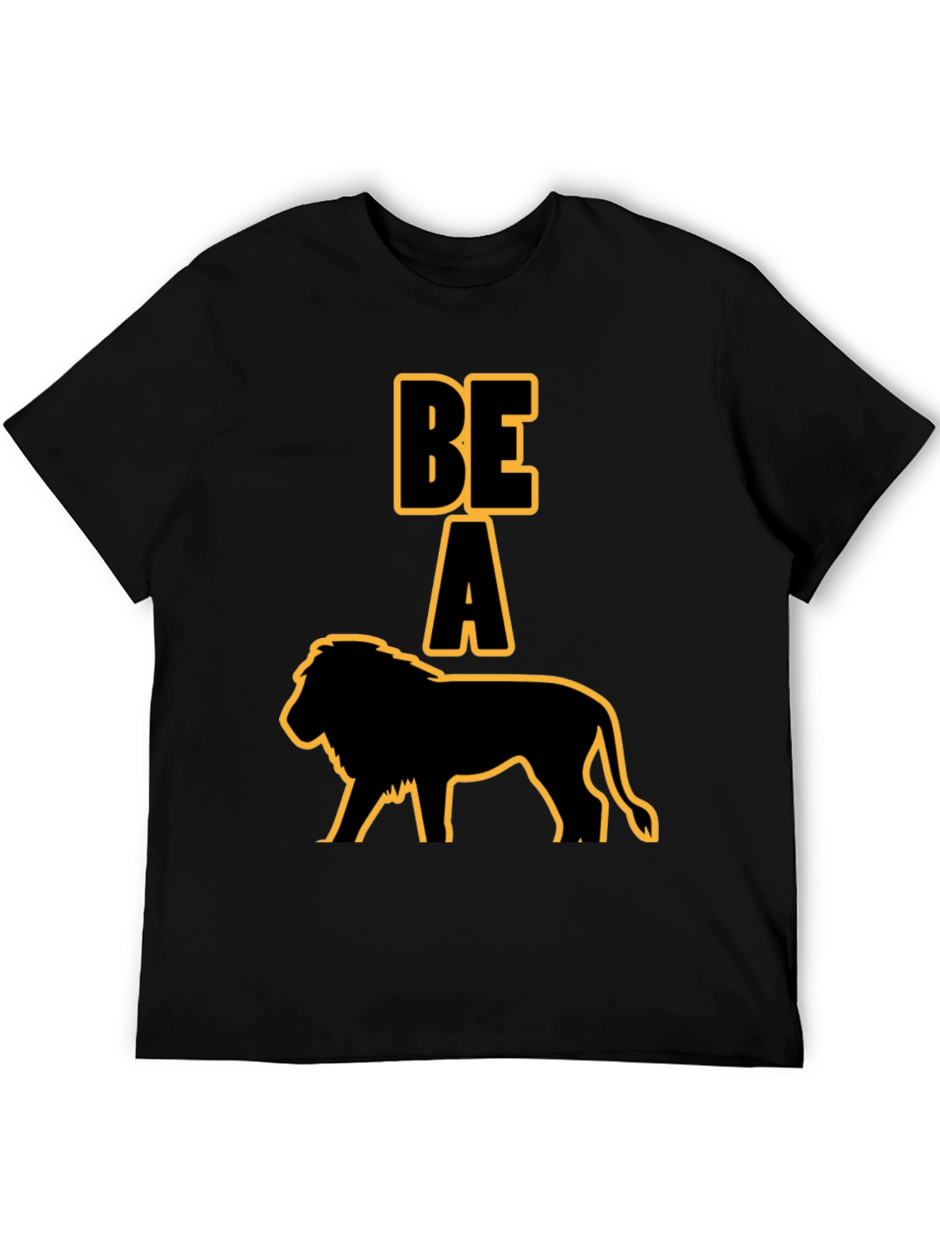 Black Be A Lion Graphic T-Shirt - Bold Statement Tee view 5