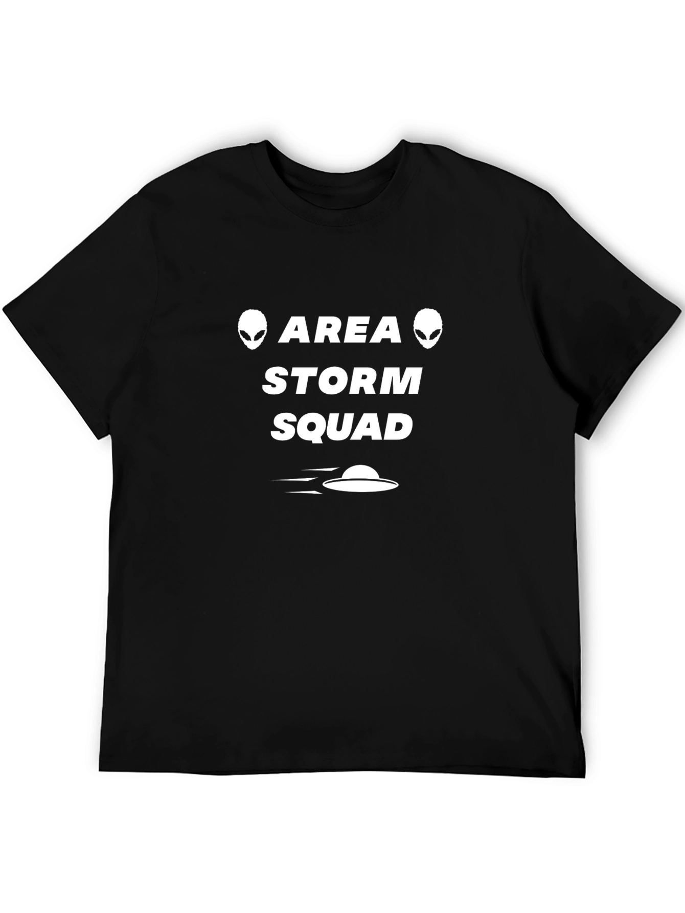 Black Area Storm Squad Graphic Tee - Black Cotton T-Shirt view 5