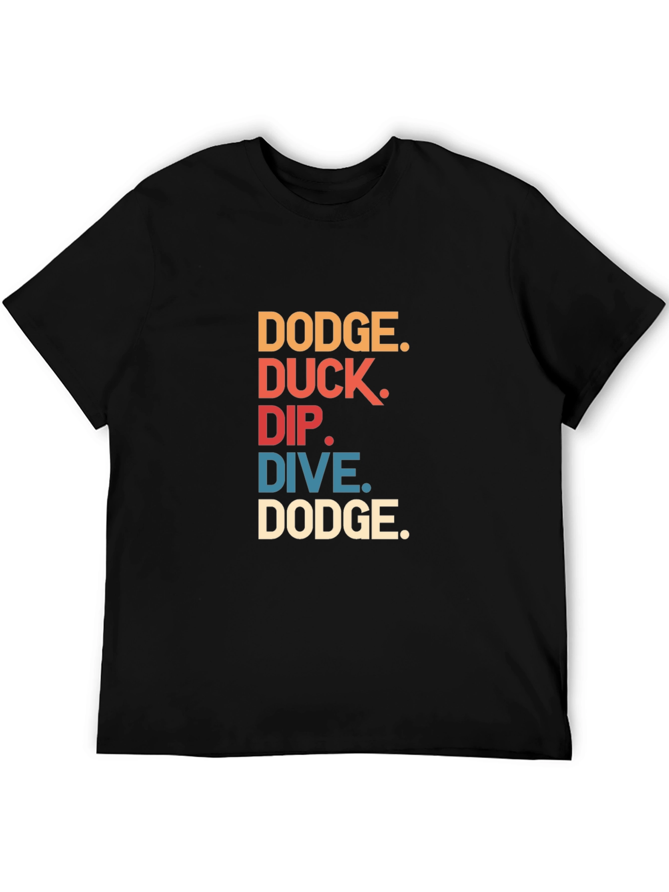 Black Dodge Duck Dip Dive Dodge T-Shirt view 5
