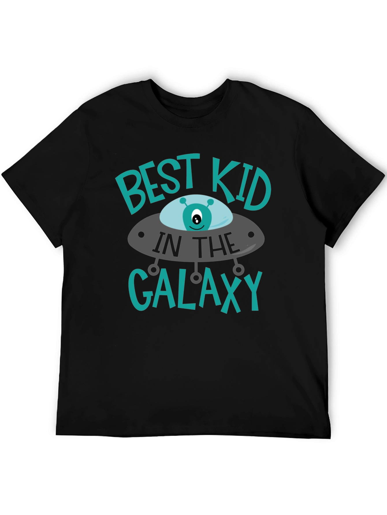 Black Best Kid in the Galaxy T-Shirt view 5