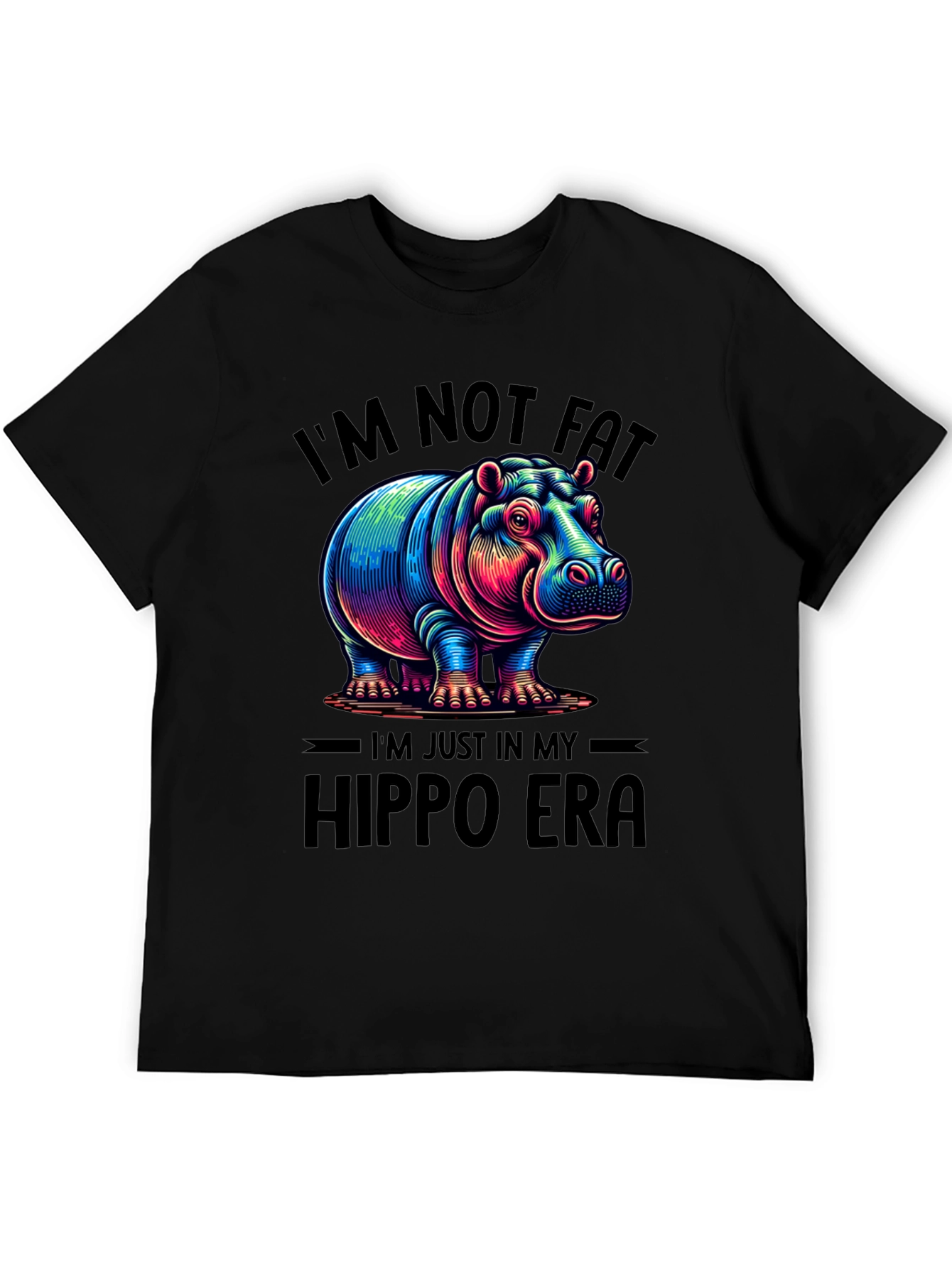 Black Hippo Era Graphic T-Shirt view 5