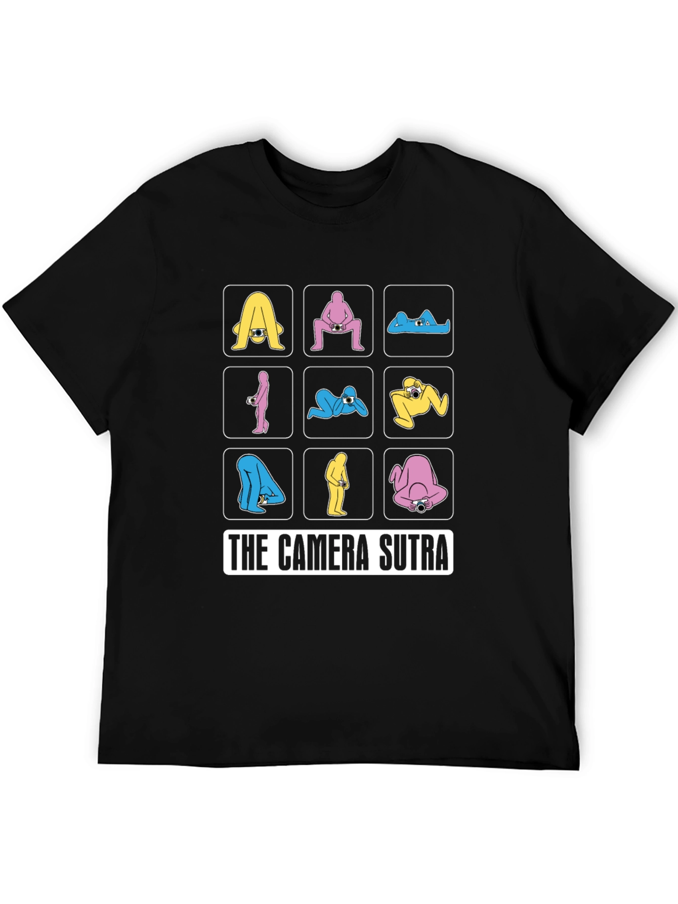 Black Camera Sutra T-Shirt - Funny Photography Humor Tee view 5