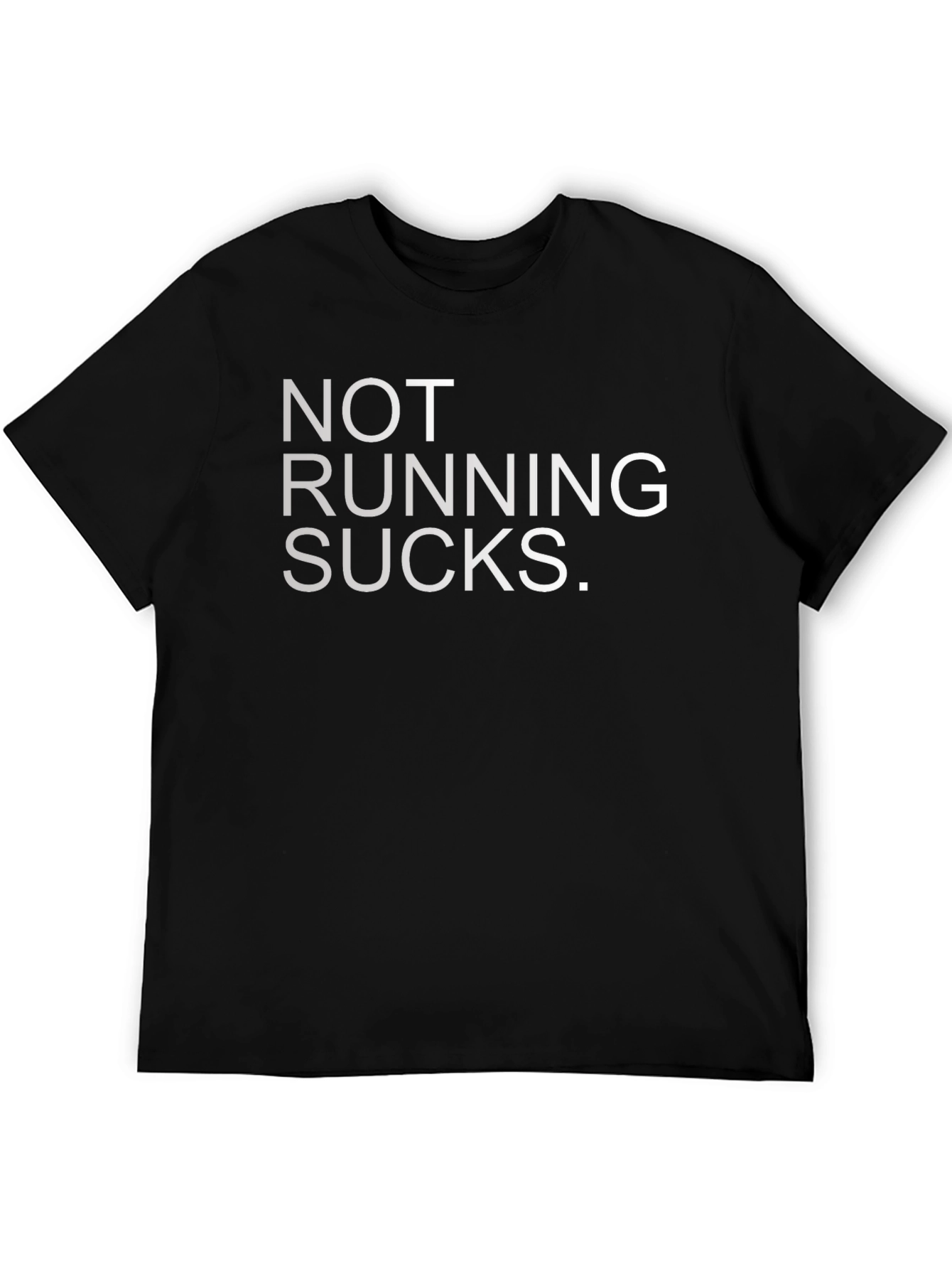 Black Not Running Sucks Graphic Tee view 5