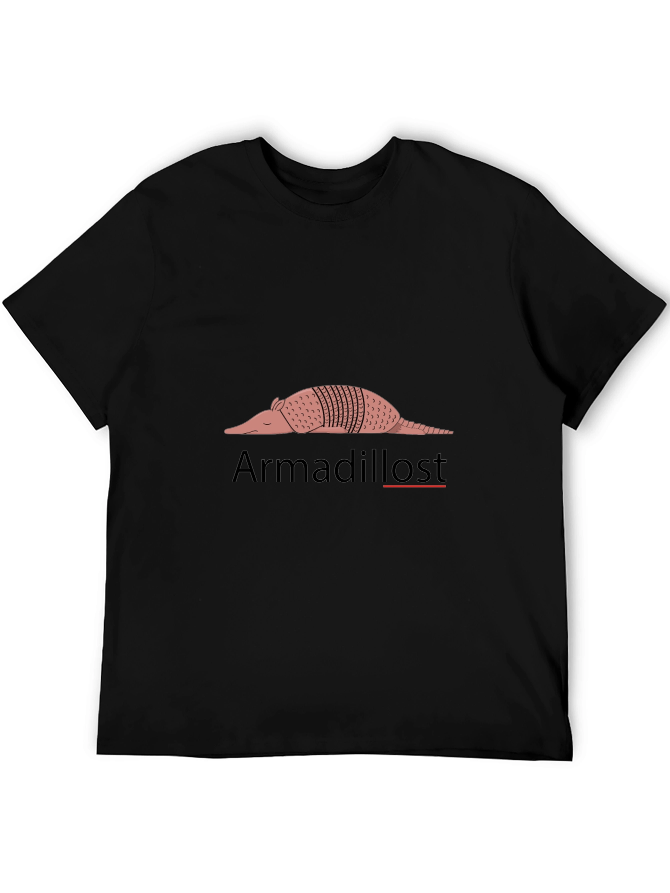 Black Armadillost Black T-Shirt - Funny Armadillo Graphic Tee view 5
