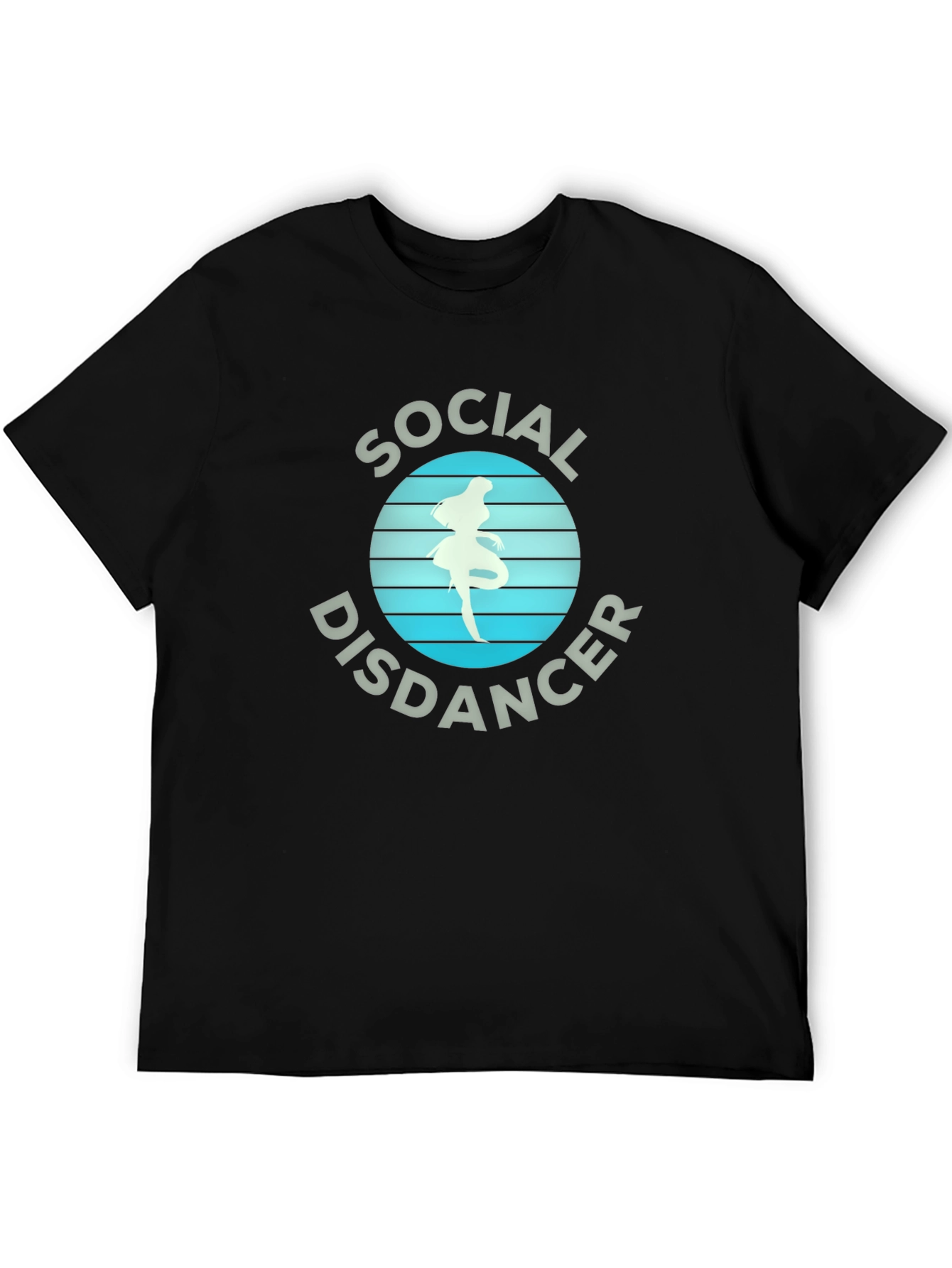 Black Social Disdancer Graphic T-Shirt view 5