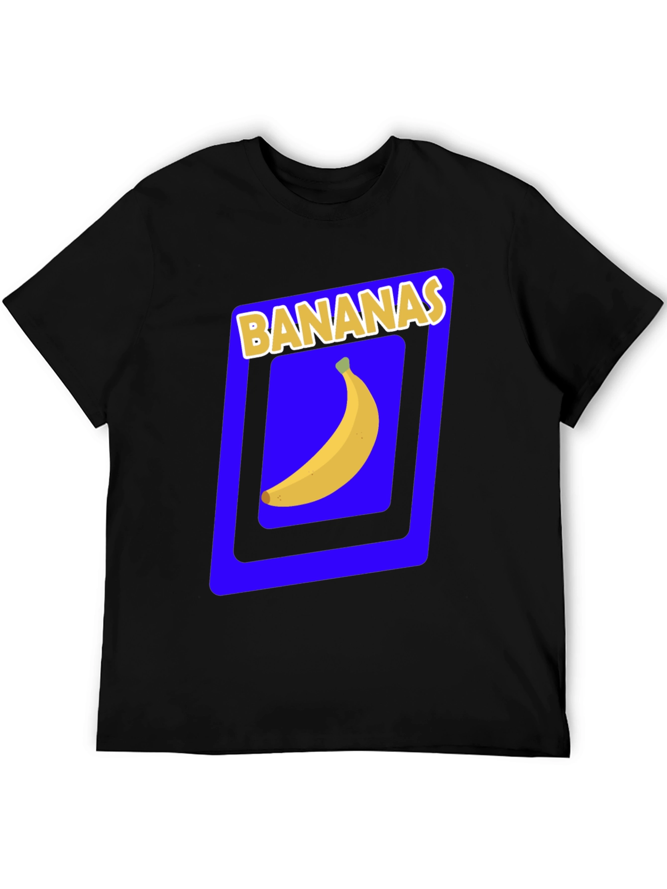 Black Banana Graphic Tee - Novelty Fruit T-Shirt view 5