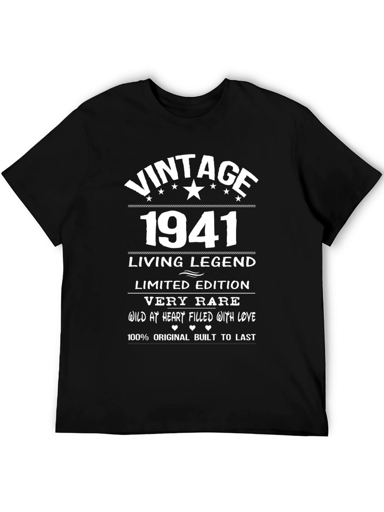 Black Vintage 1941 Living Legend T-Shirt view 5
