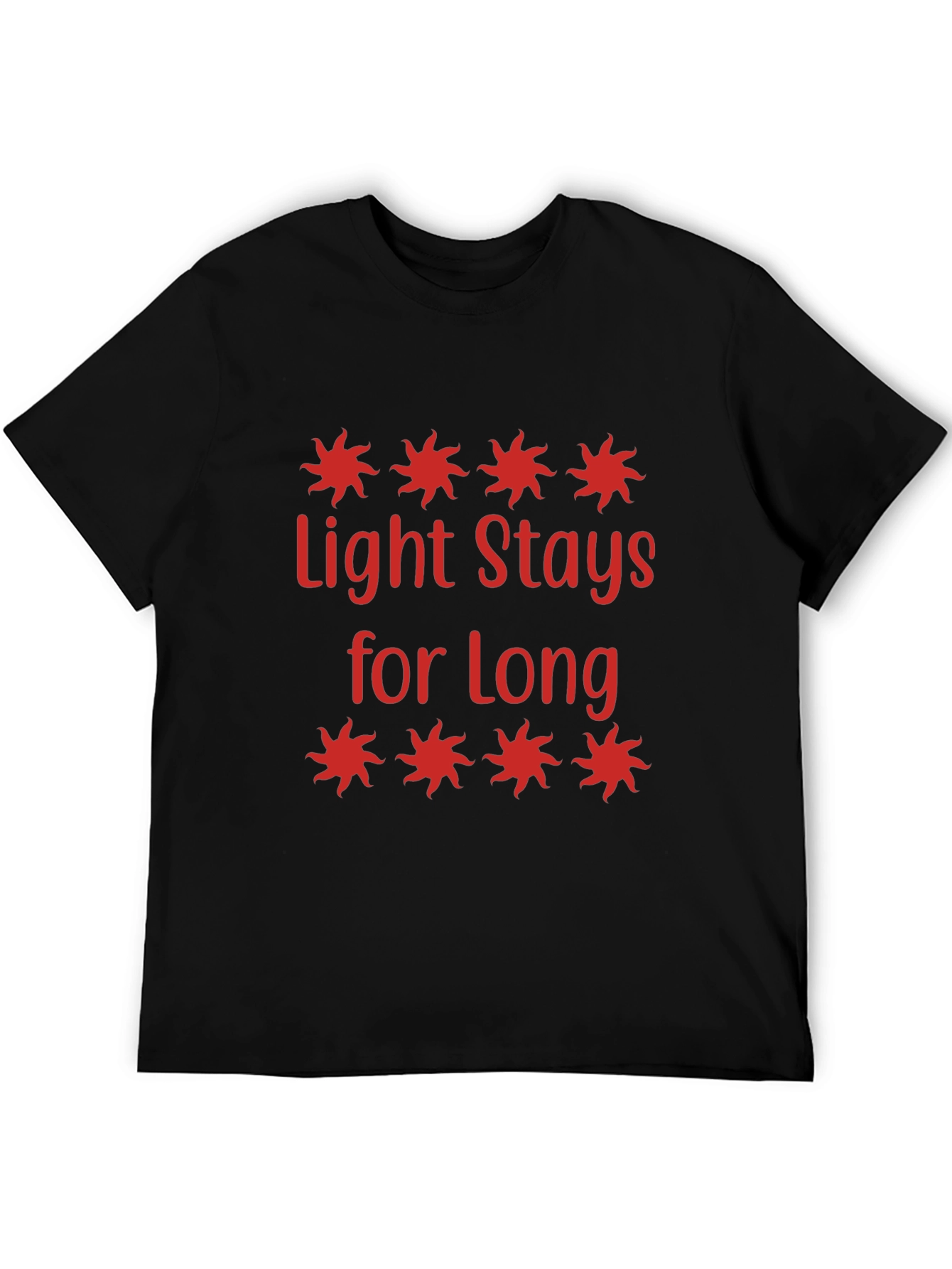 Black Light Stays for Long T-Shirt view 5