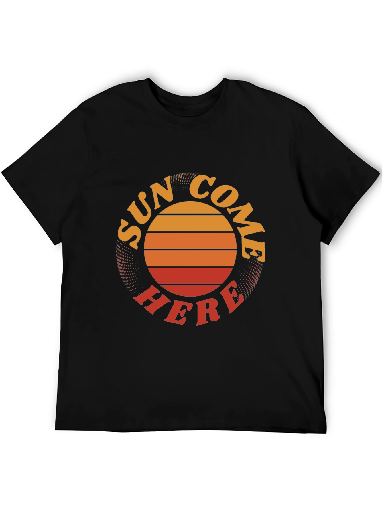 Black Sun Come Here Graphic Tee - Retro Vibe view 5