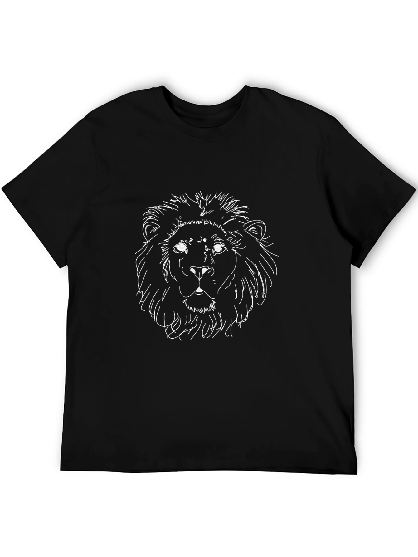 Black Lion Graphic Black T-Shirt - Bold Style view 5