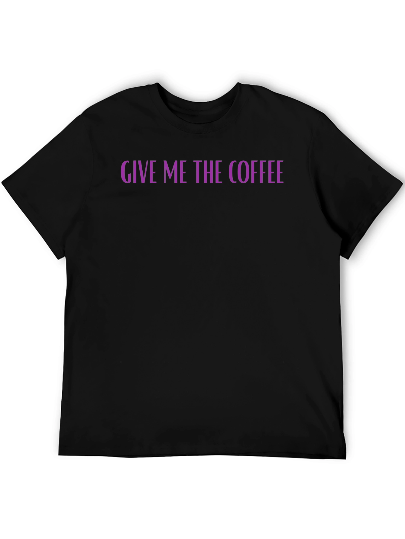 Black Give Me The Coffee Graphic Tee - Black view 5