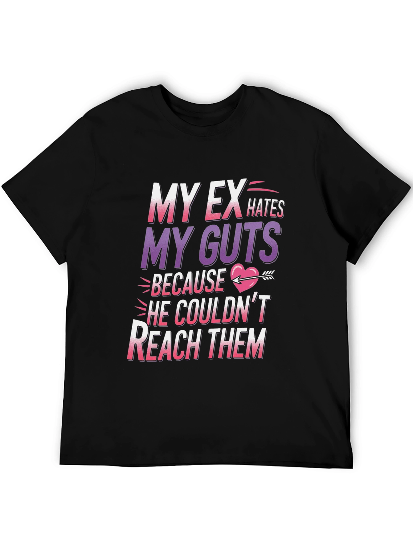 Black My Ex Hates My Guts T-Shirt view 5