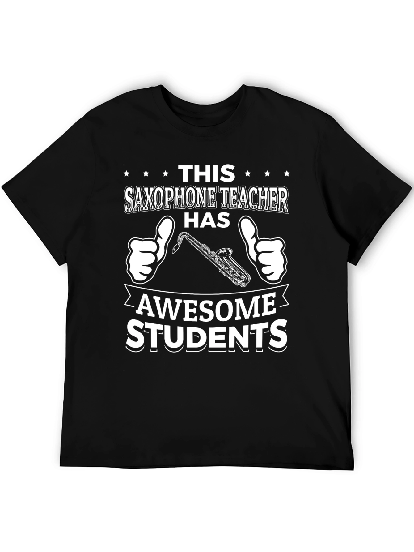 Black Saxophone Teacher Awesome Students T-Shirt view 5
