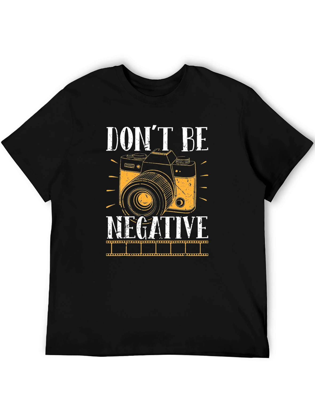Black Don't Be Negative Camera Graphic Tee view 5