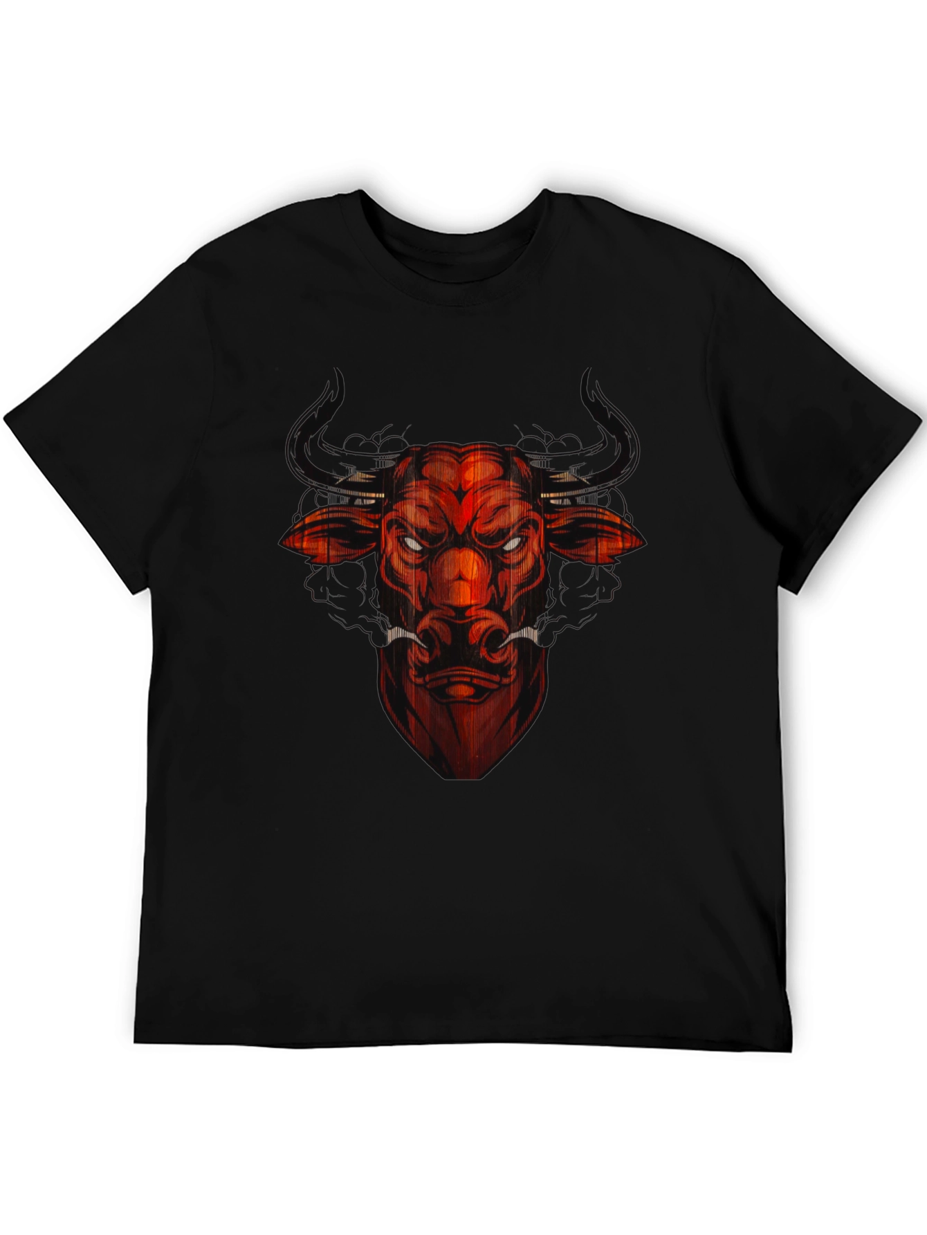 Black Red Bull Graphic Tee - Men's Black T-Shirt view 5