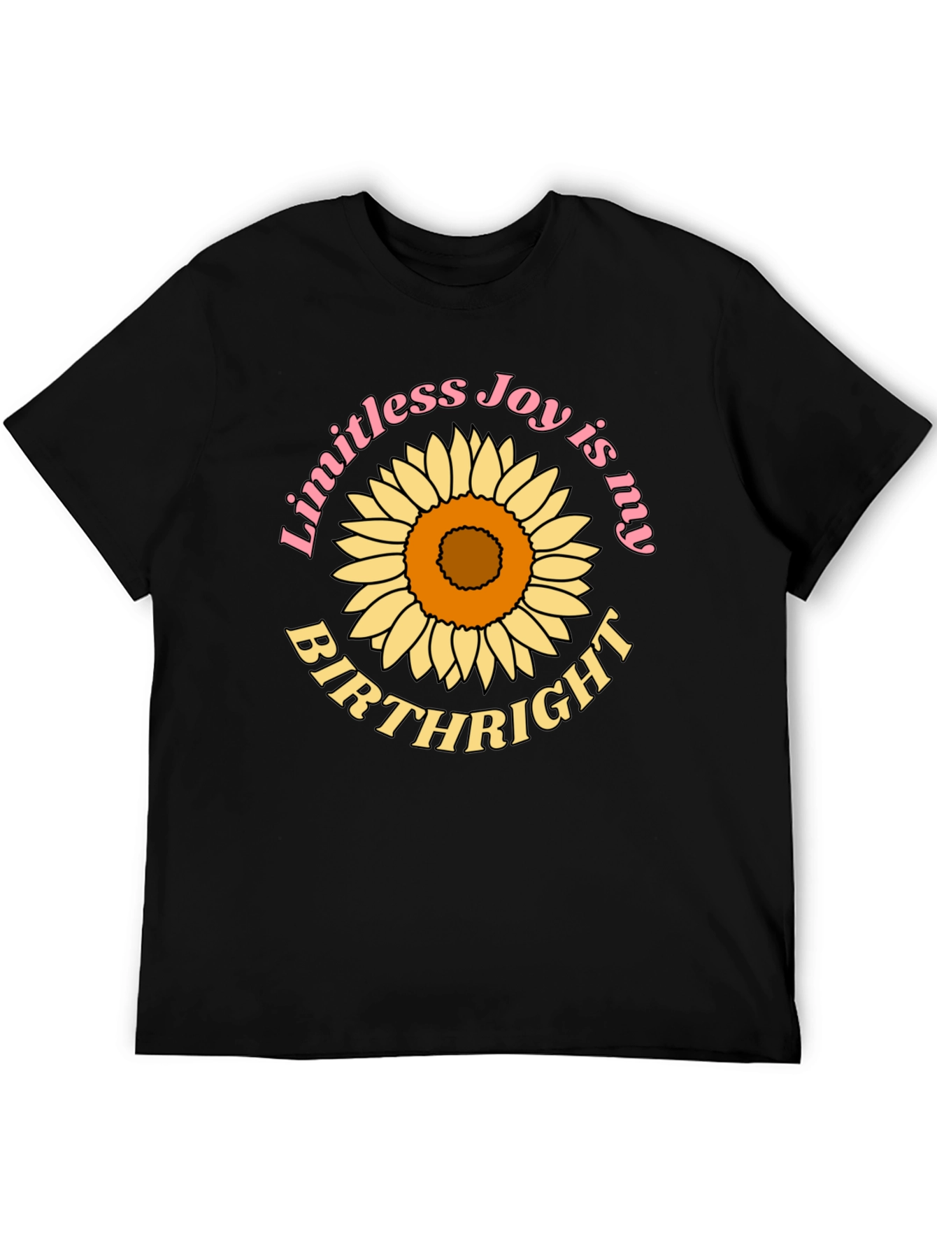 Black Limitless Joy Sunflower Graphic Tee view 5