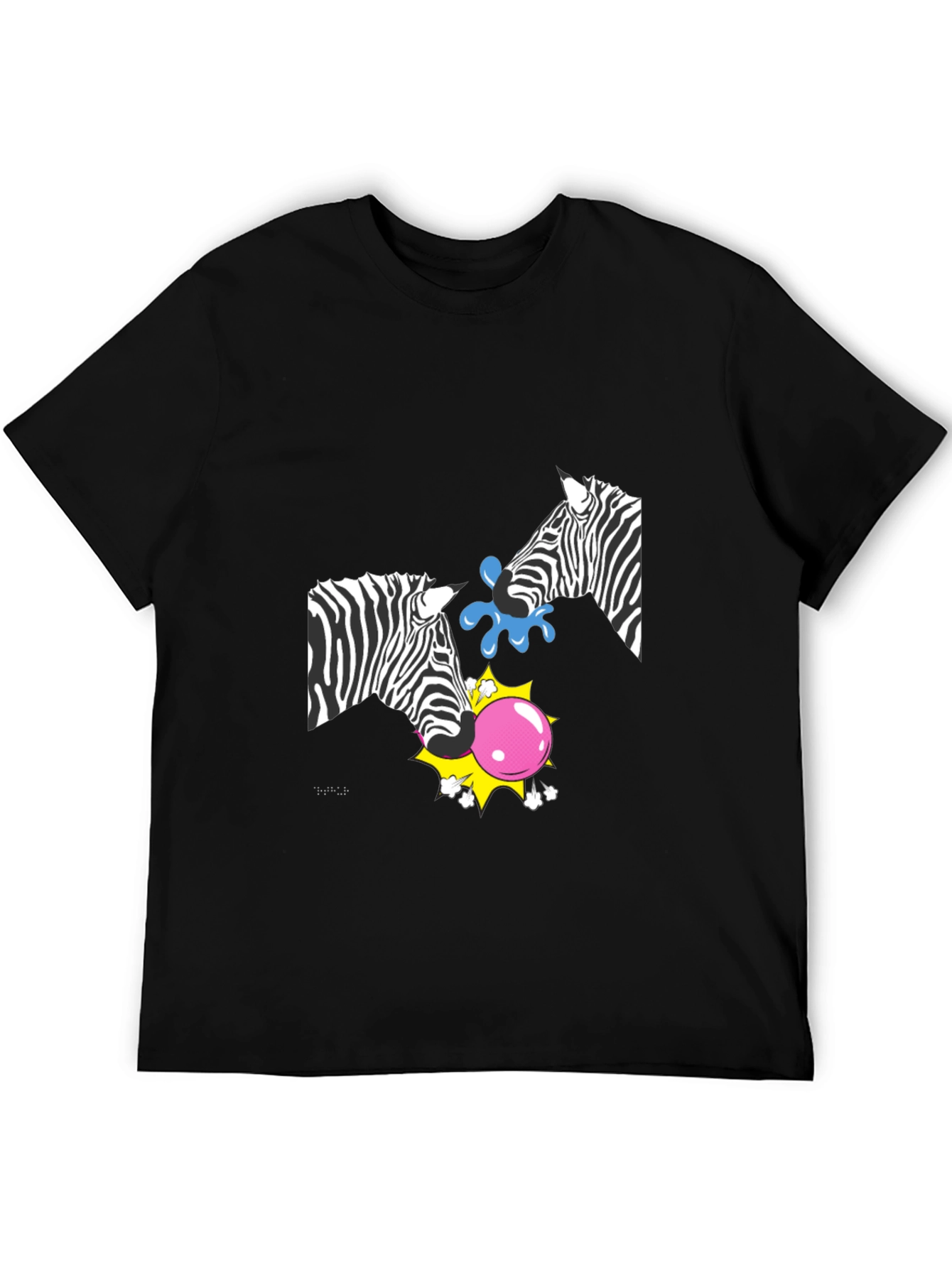 Black Zebra Bubblegum T-Shirt view 5