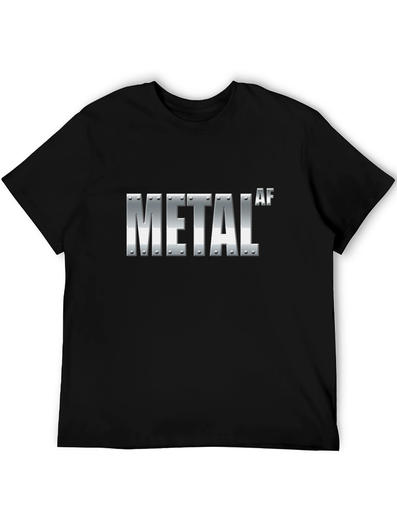 Metal AF Graphic Black T-Shirt - 5