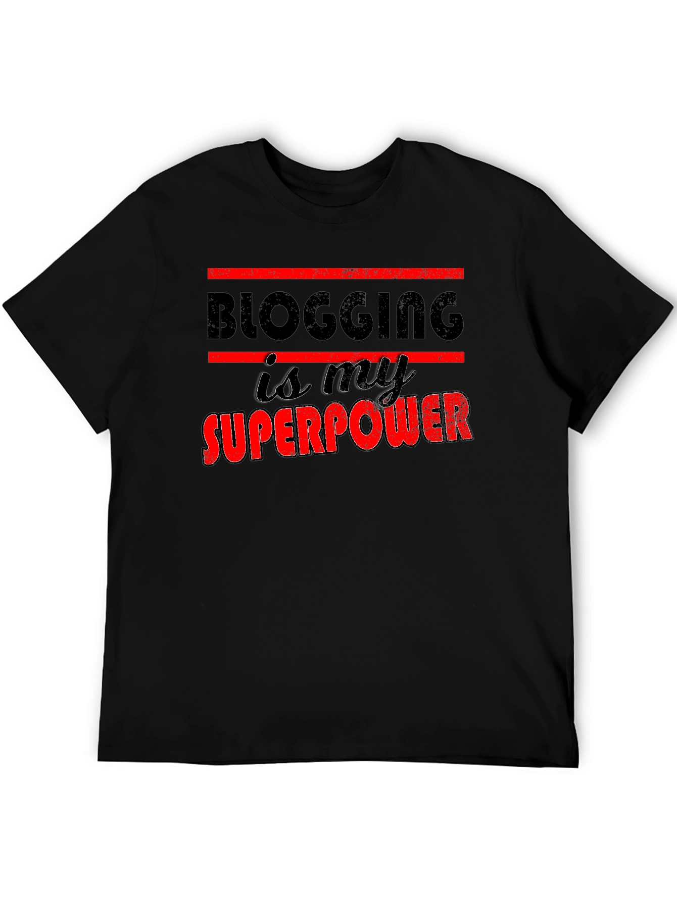 Blogging is My Superpower Graphic T-Shirt - 5