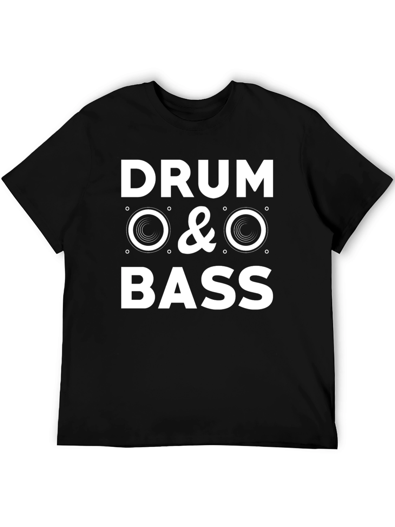 Black Drum & Bass Graphic T-Shirt - Music Lover Tee view 5