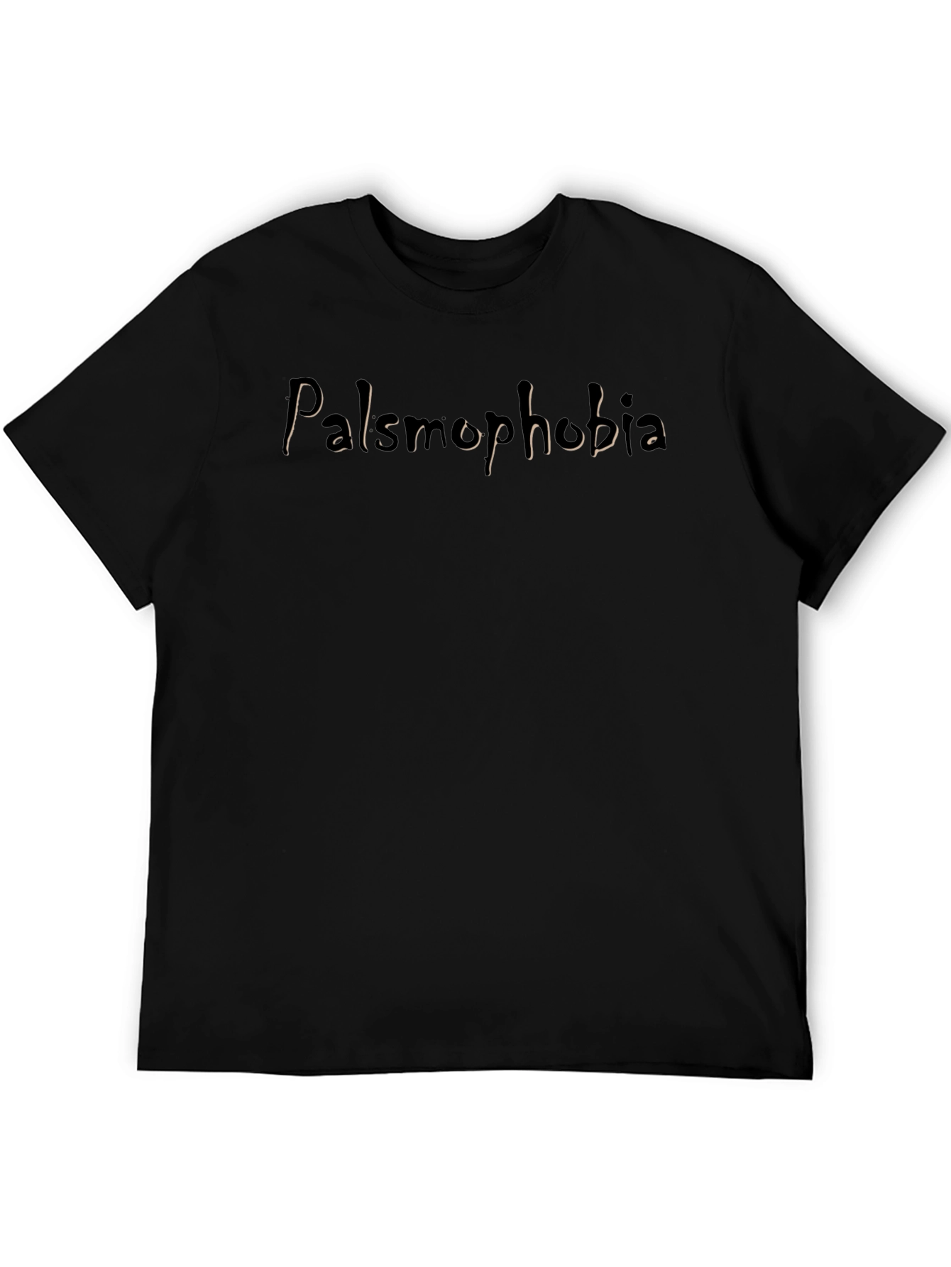 Black Palsmophobia Graphic T-Shirt view 5