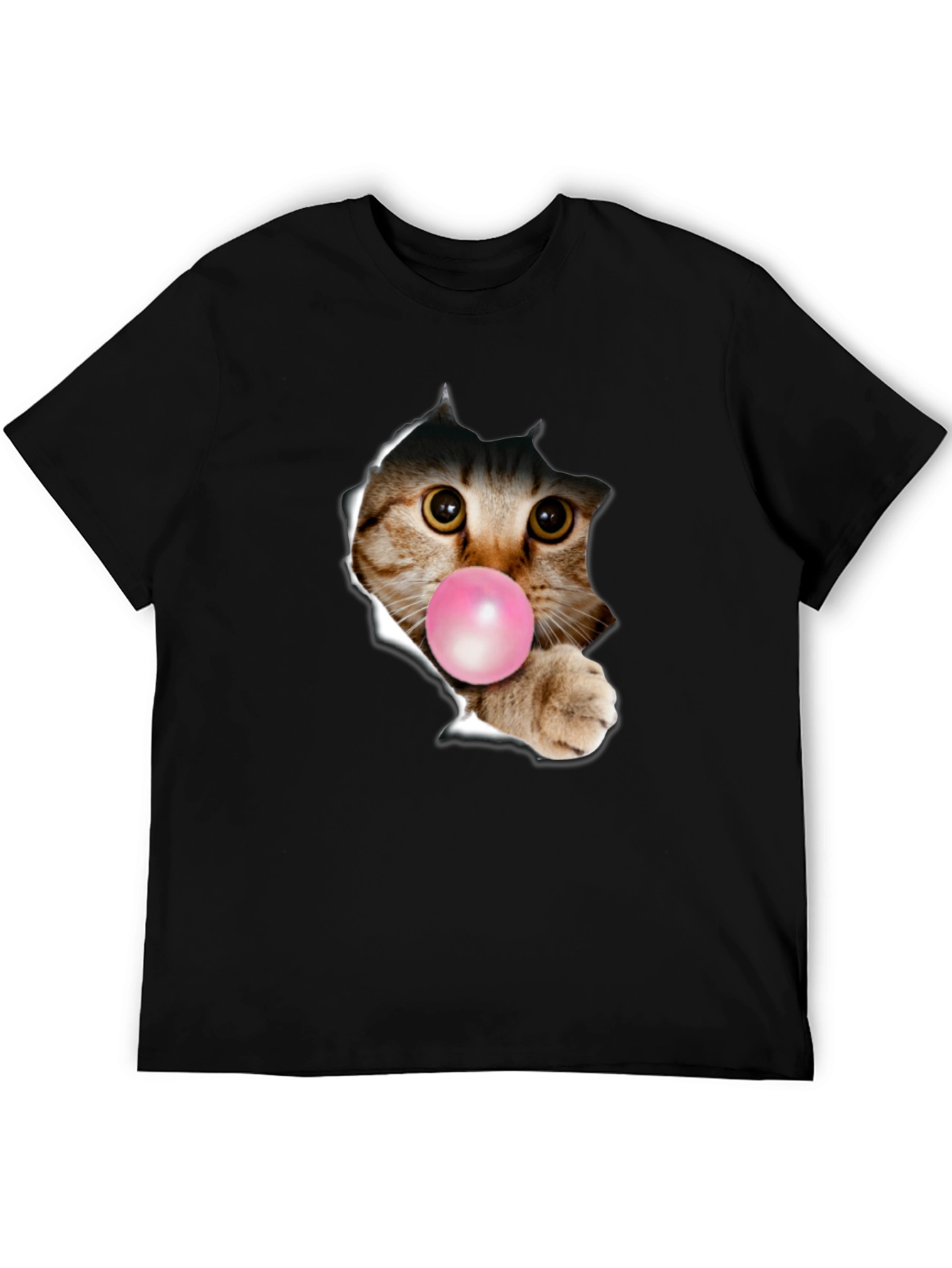 Black Cat Bubble Gum T-Shirt view 5
