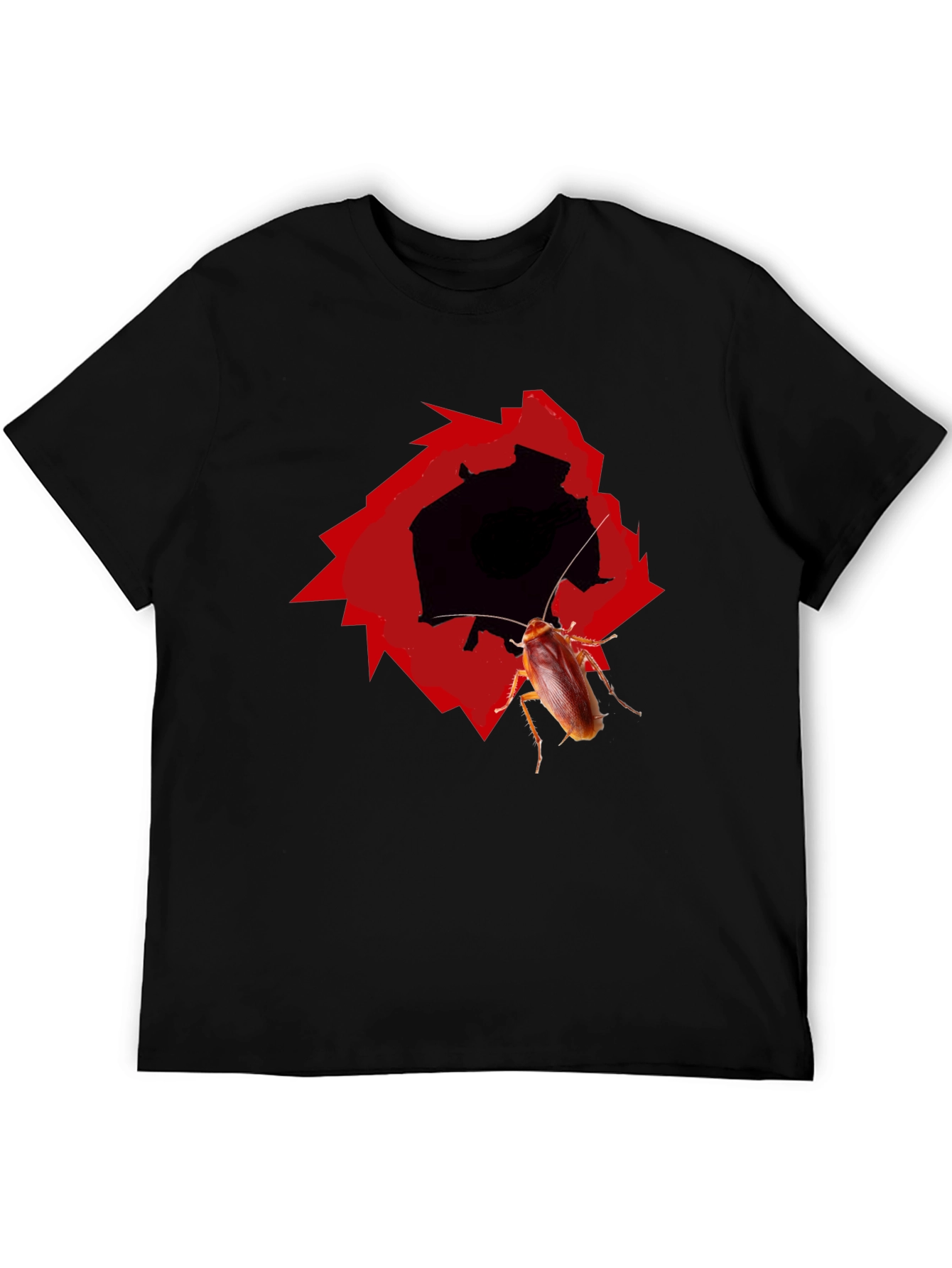 Black Novelty Cockroach Graphic T-Shirt view 5