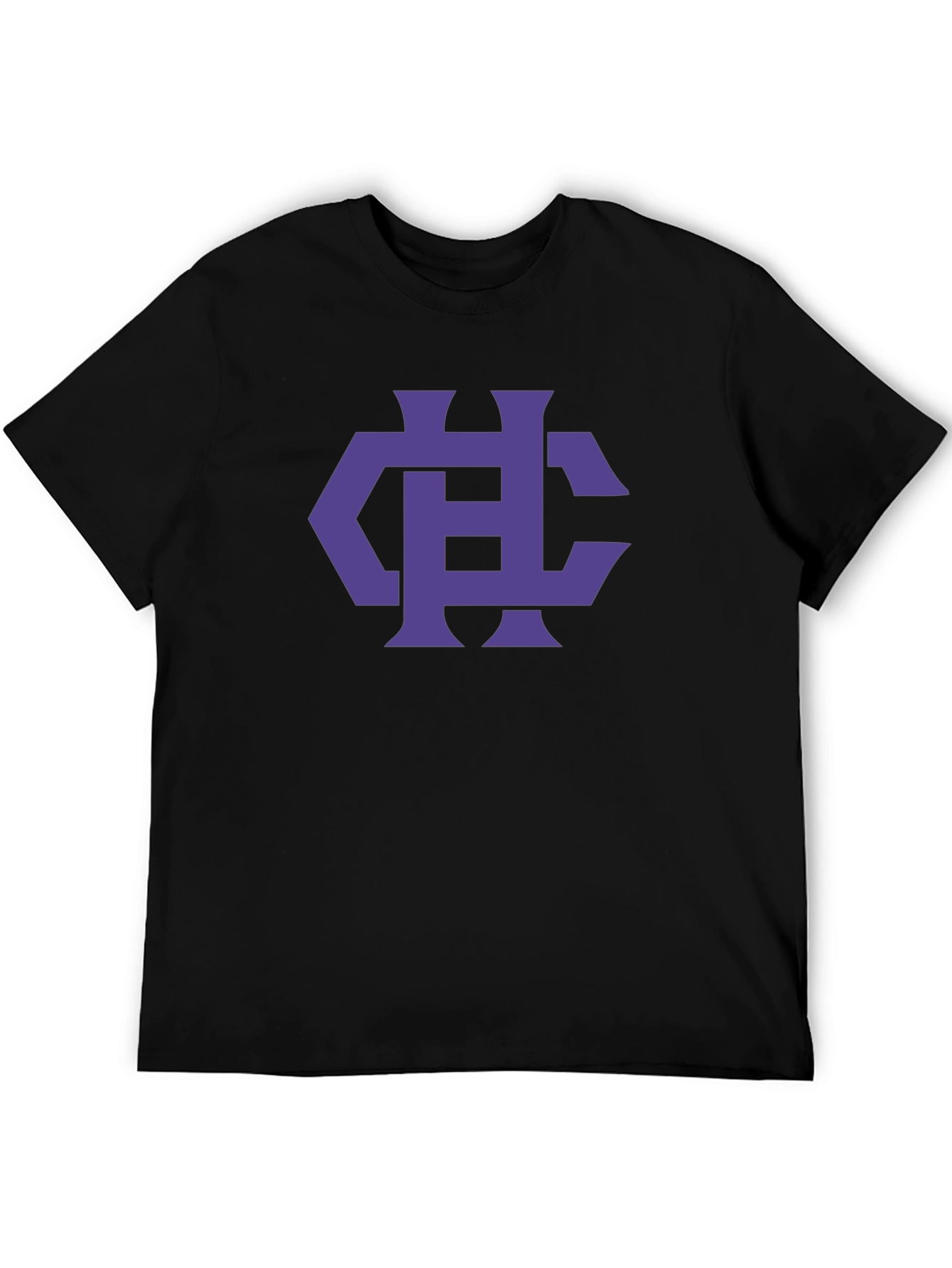 Black HC Logo T-Shirt - Stylish Casual Wear view 5
