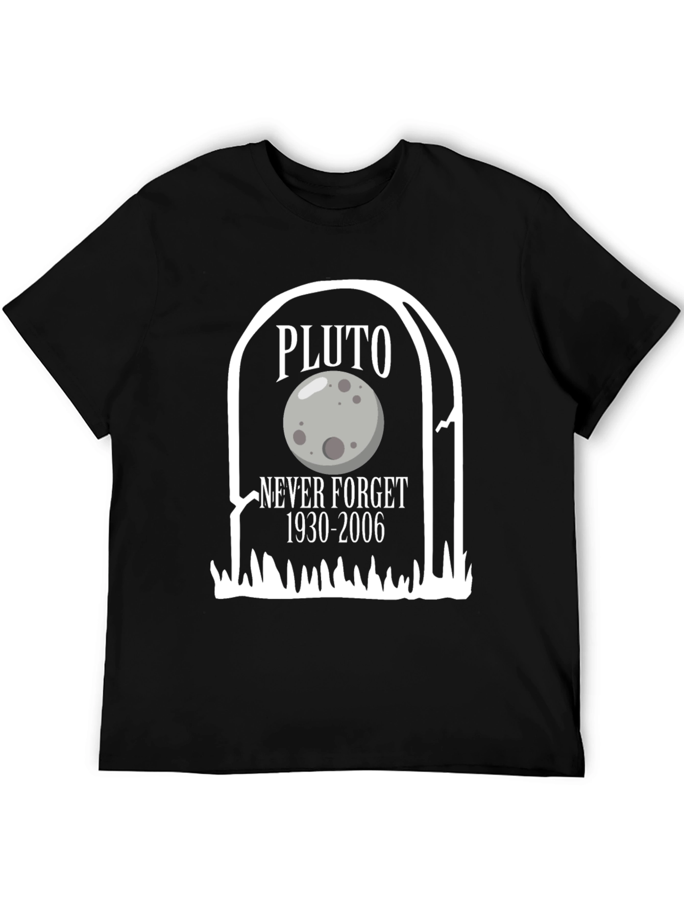 Black Pluto Never Forget Graphic Tee view 5