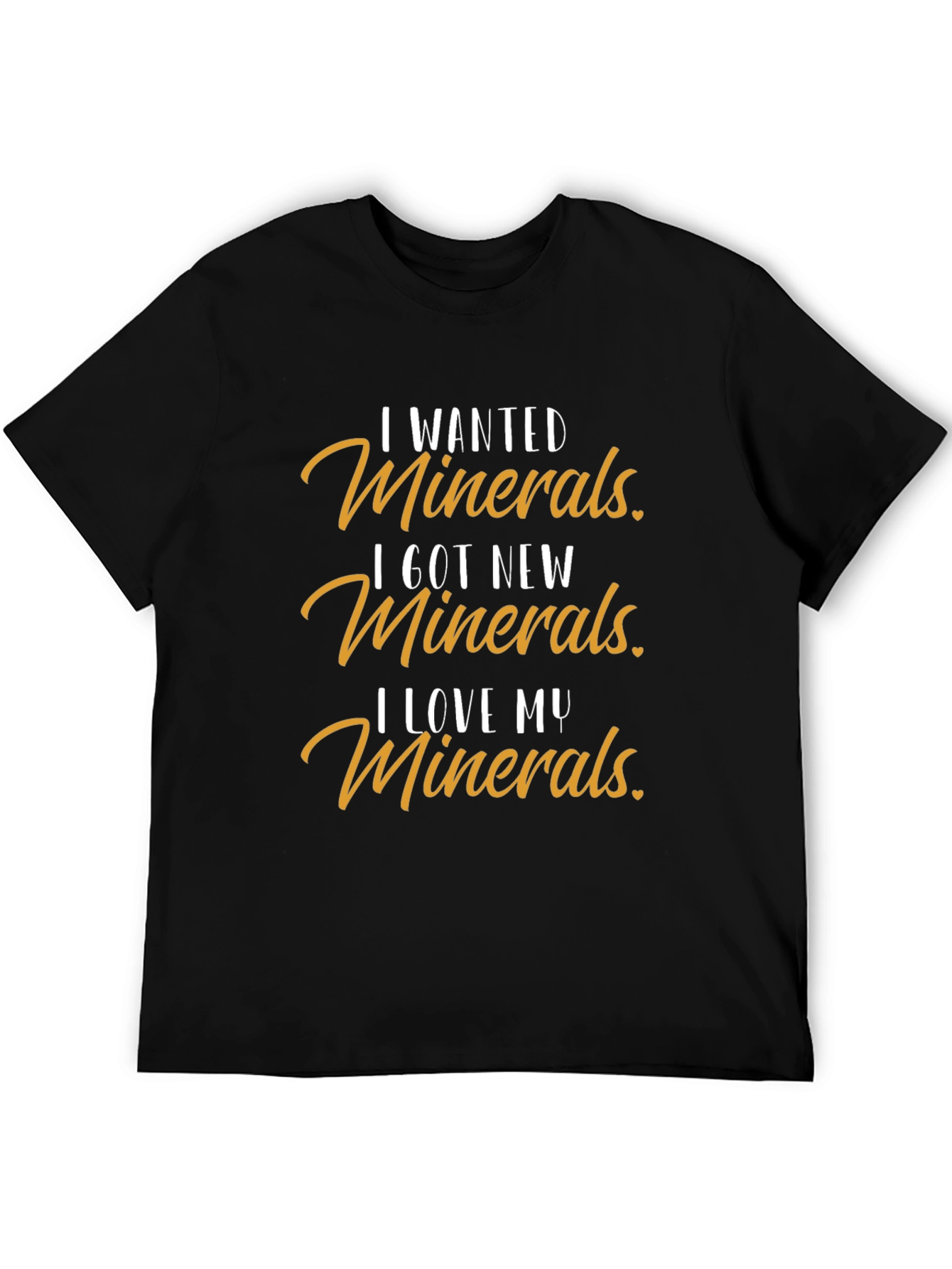 Black I Wanted Minerals Graphic Tee view 5