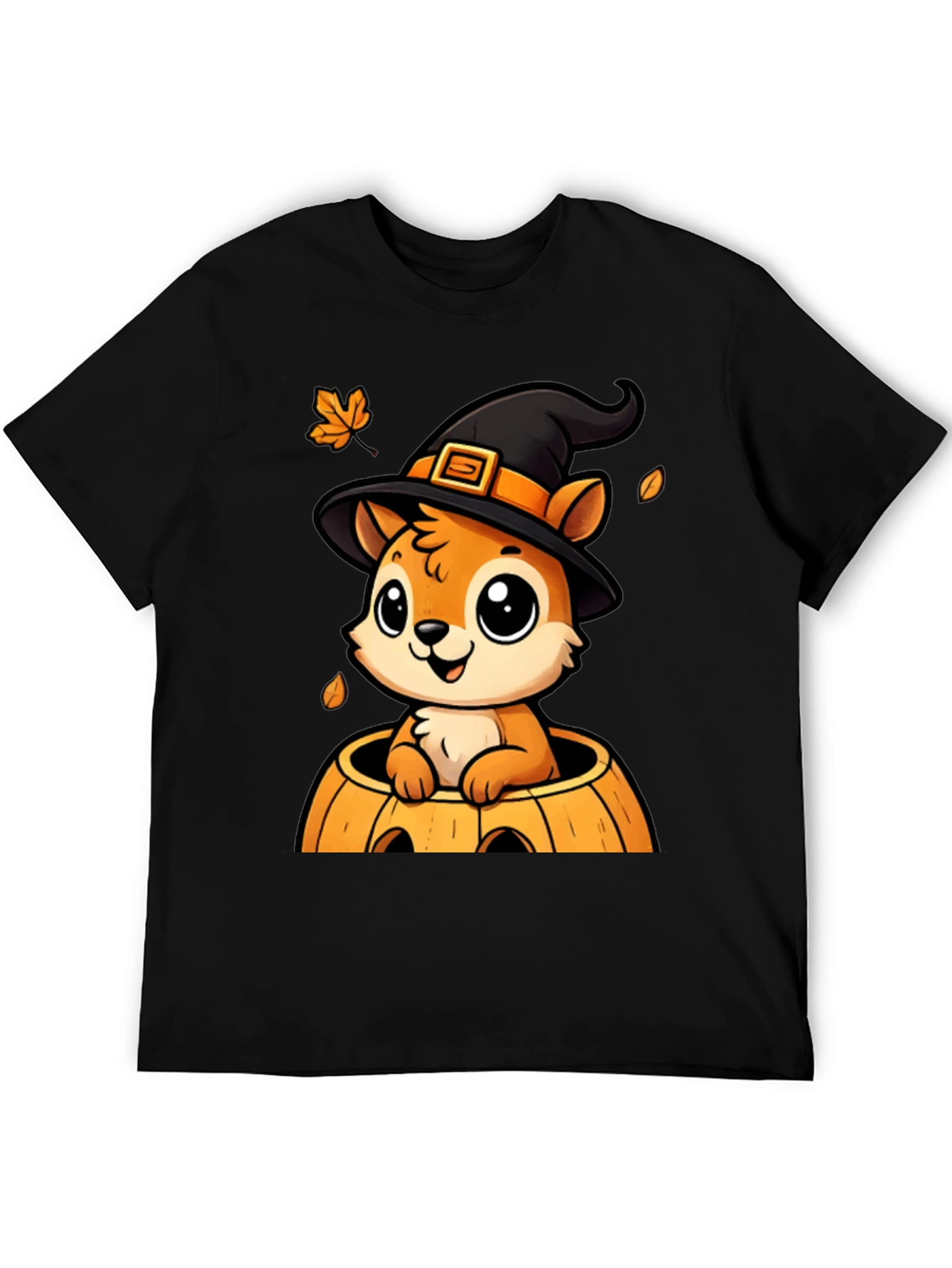 Black Halloween Squirrel T-Shirt view 5