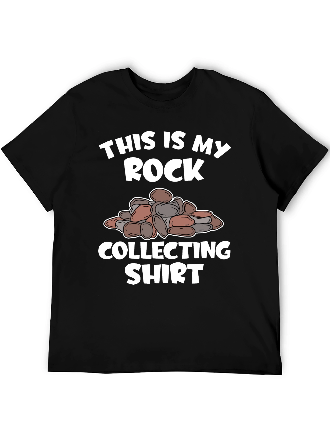 Black Rock Collecting Shirt - Funny Rockhound Tee view 5
