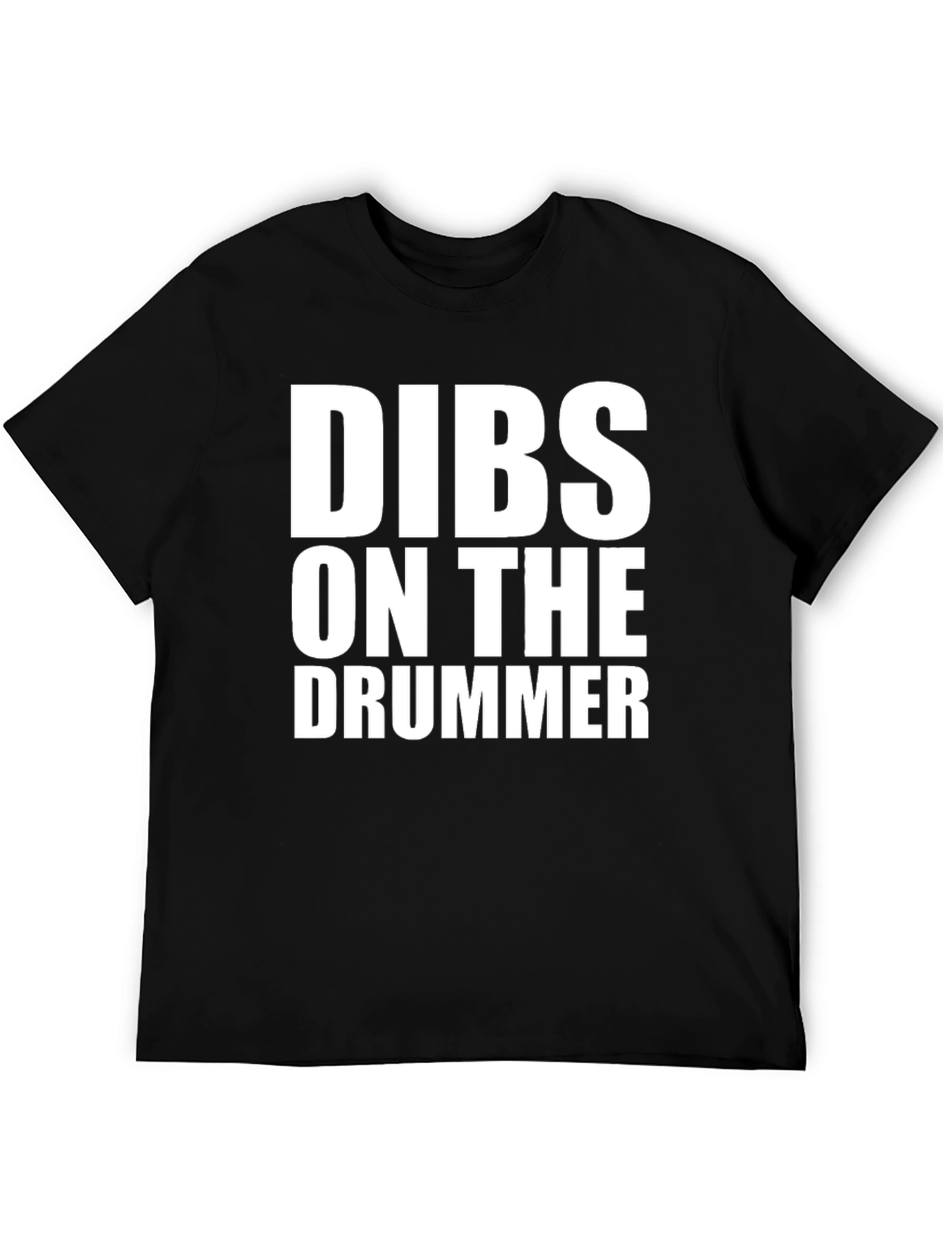 Black Dibs on the Drummer Black T-Shirt view 5