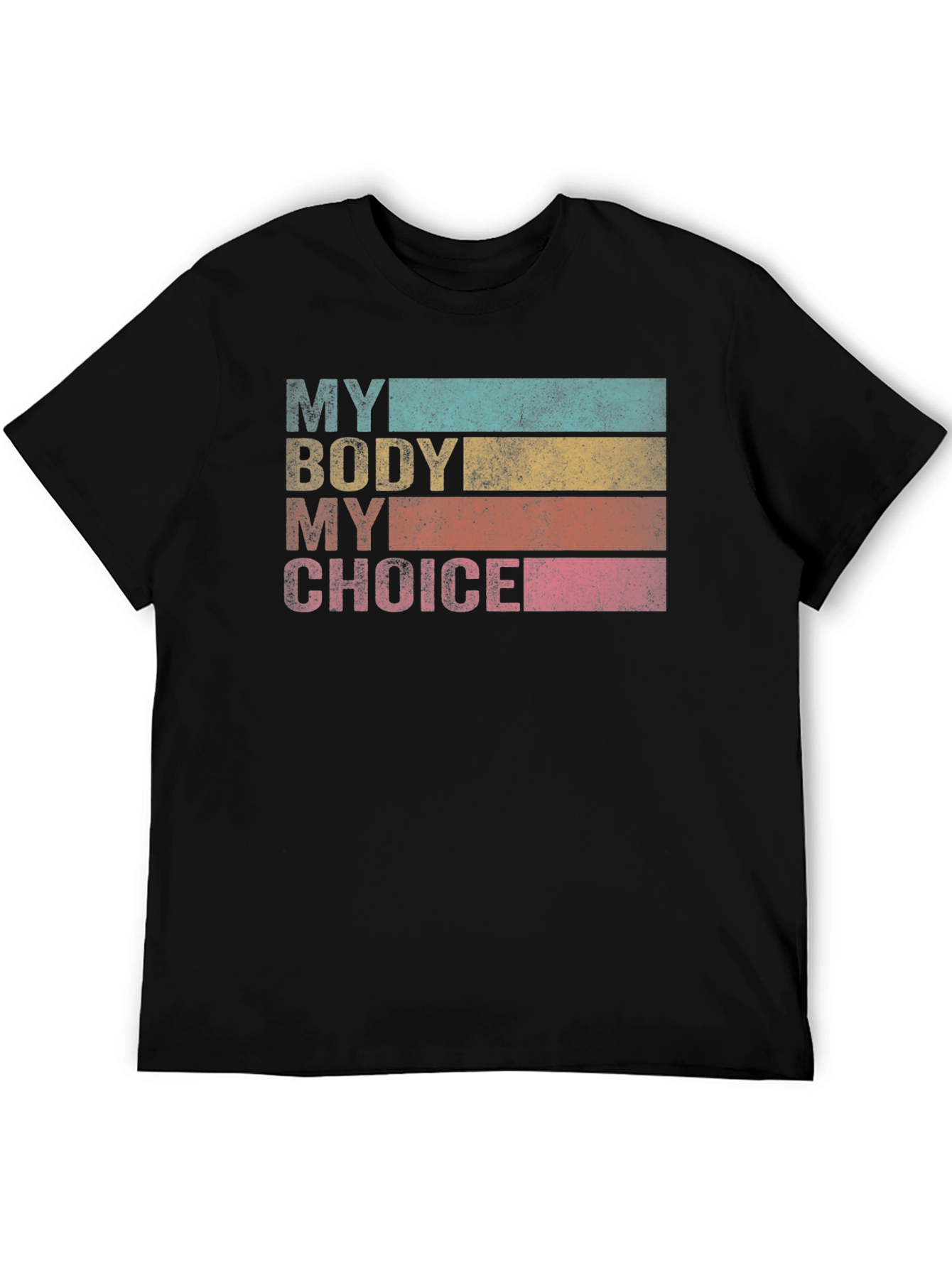 Black My Body My Choice Retro Tee - Black view 5