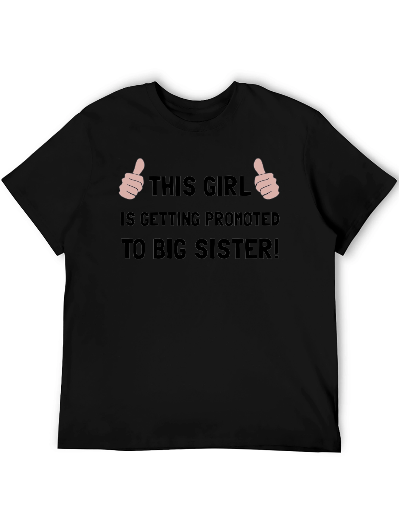 Black Promoted to Big Sister T-Shirt view 5