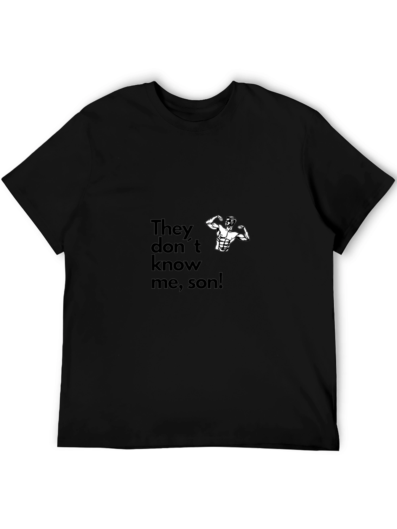 Black They Don't Know Me Son Graphic Tee view 5