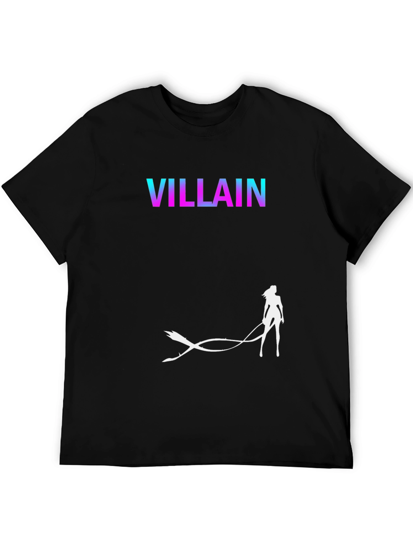 Black Villain Graphic Tee - Cool Anime Design T-Shirt view 5