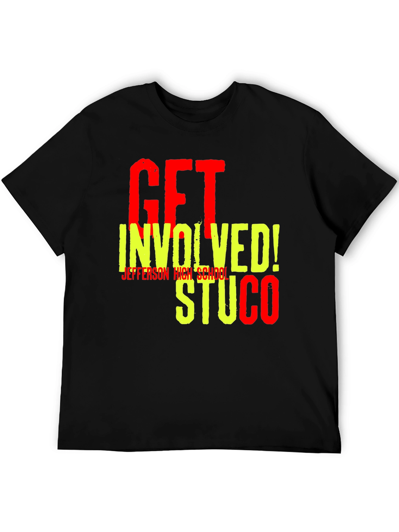 Black Get Involved STUCO T-Shirt - Jefferson High view 5