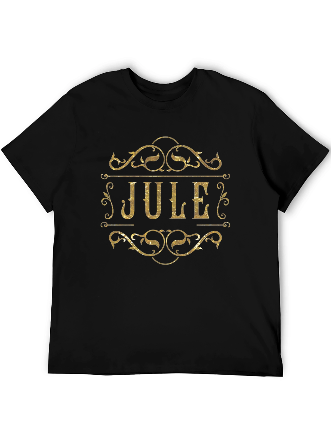 Black Jule Personalized T-Shirt - Gold Lettering view 5