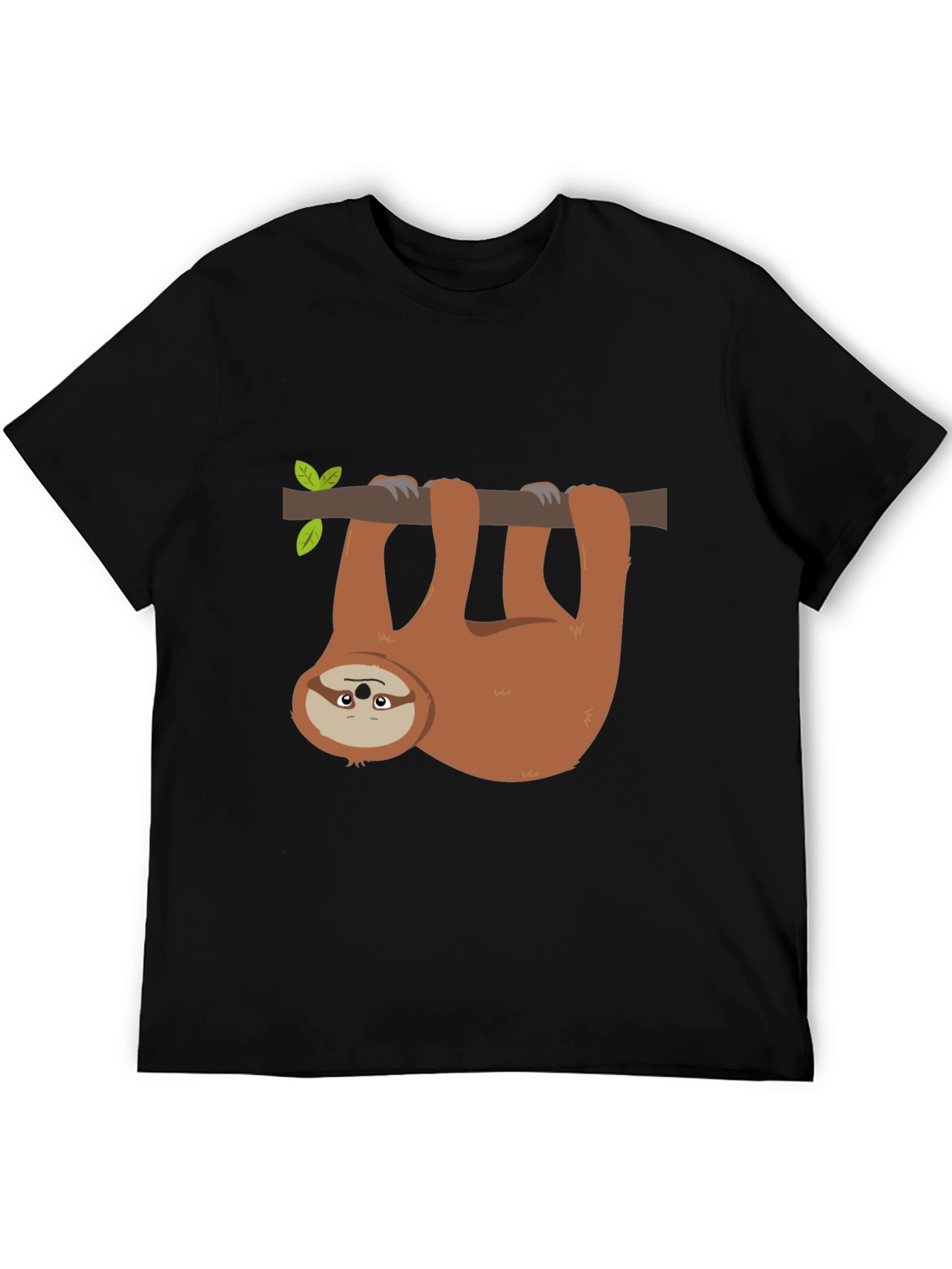 Black Sloth Graphic T-Shirt - Relaxed & Comfy view 5