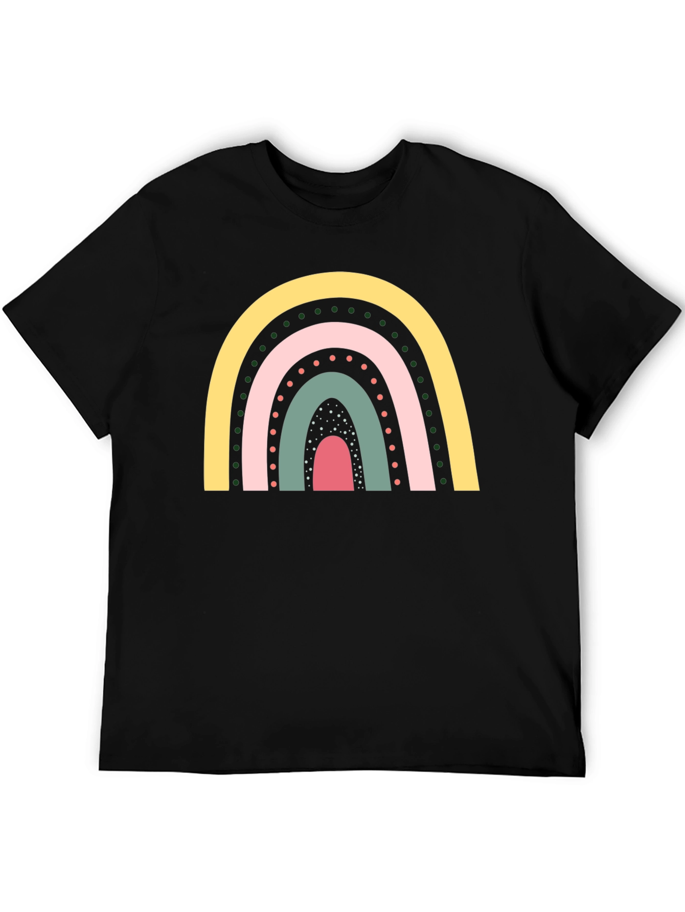 Black Rainbow Graphic Tee - Stylish & Comfortable view 5